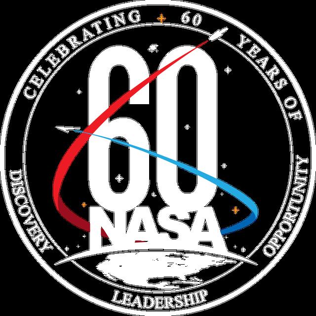 NASA image: NASA 60th_SEAL_WHITE_300DPI
